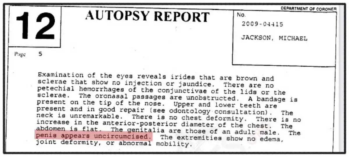 The autopsy report